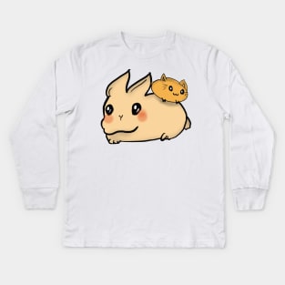 Rabbit And Friend Kids Long Sleeve T-Shirt